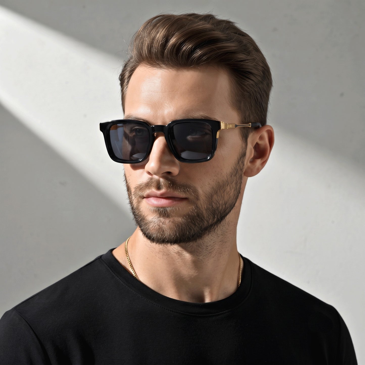 Metal Frame Square Sunglasses for Men and Women