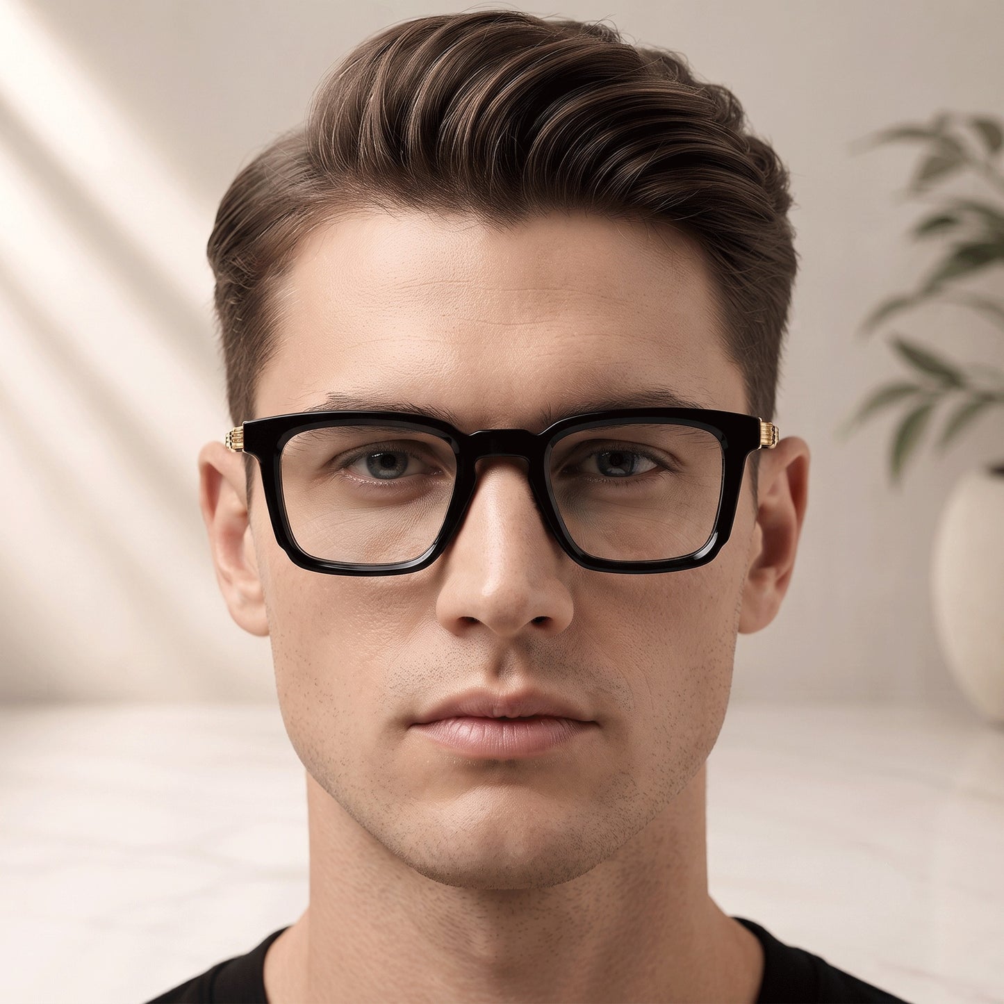 Metal Frame Square Sunglasses for Men and Women