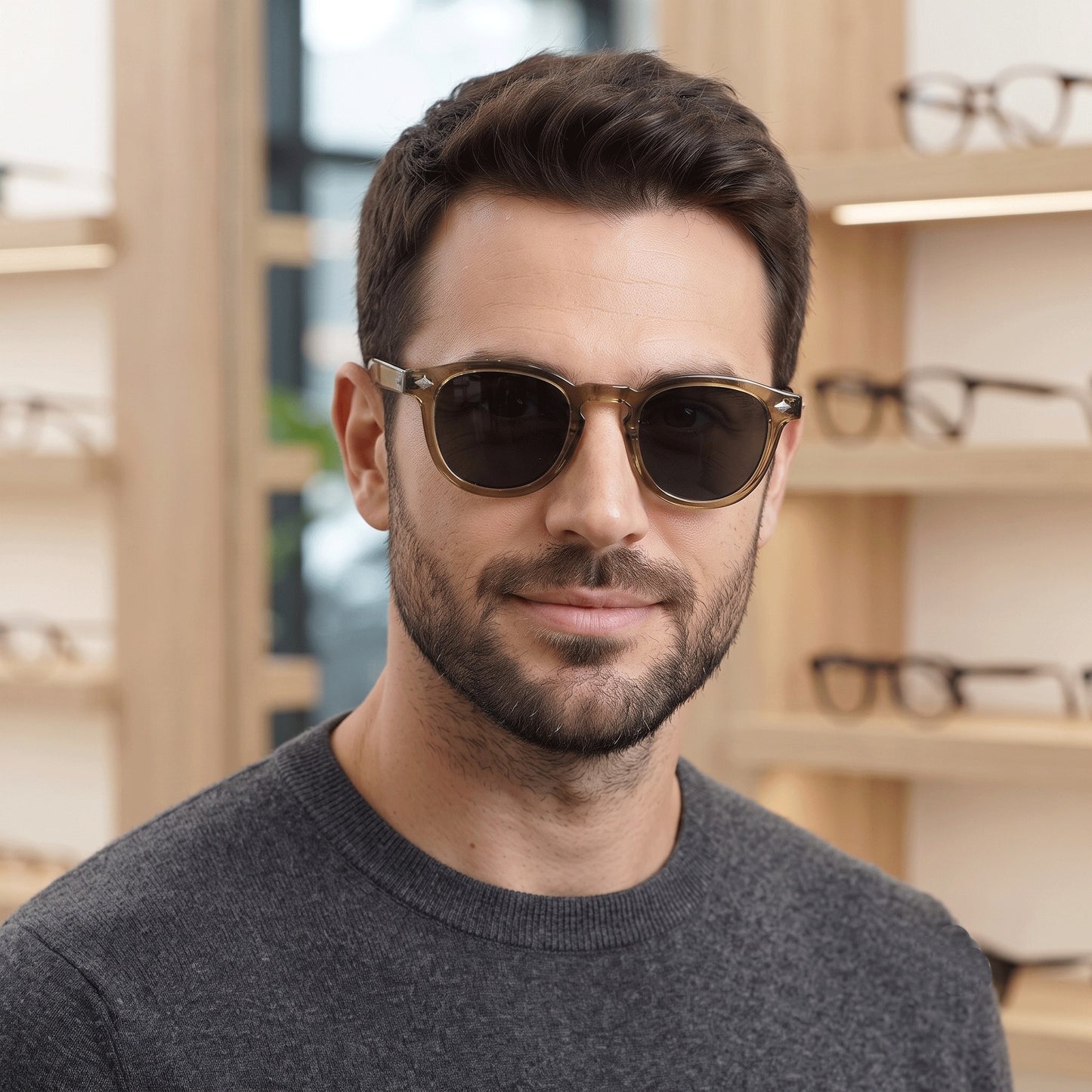 Classic Vintage Rivet Round Sunglasses for Men & Women | UV400 TAC Lenses