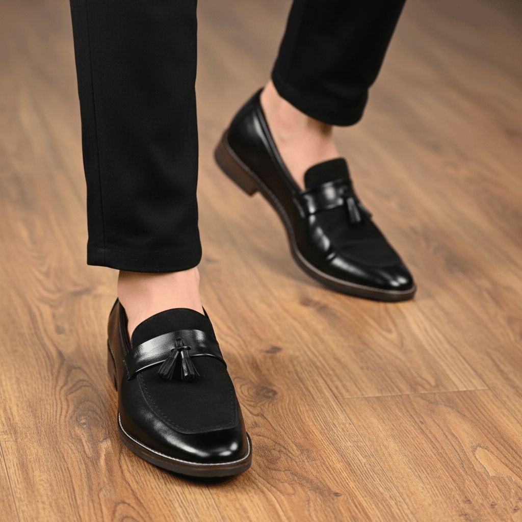 JonasParamount Luxury Tassel Suede Moccasins – Elegant Comfort for Every Occasion