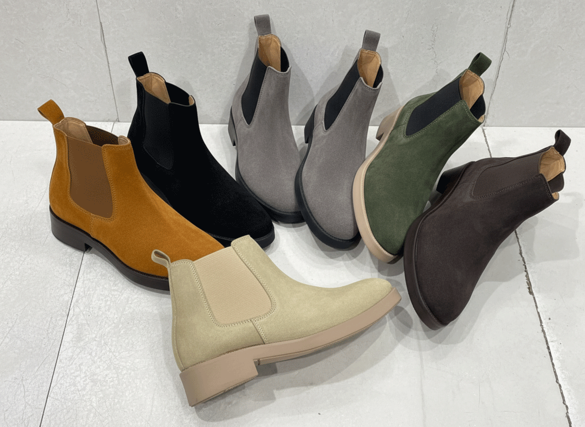 Premium Beige Suede Boots by JonasParamount – Handmade Leather Sole