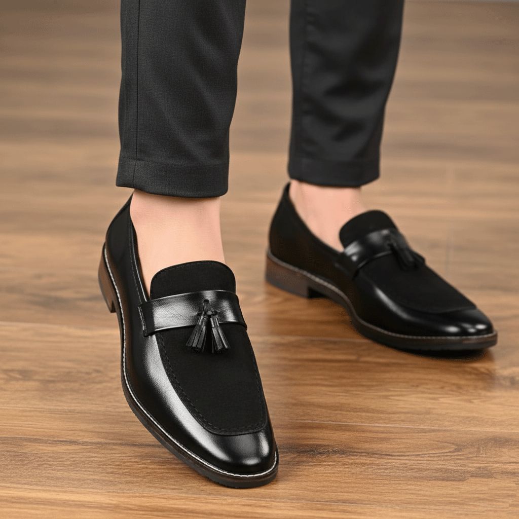 JonasParamount Luxury Tassel Suede Moccasins – Elegant Comfort for Every Occasion