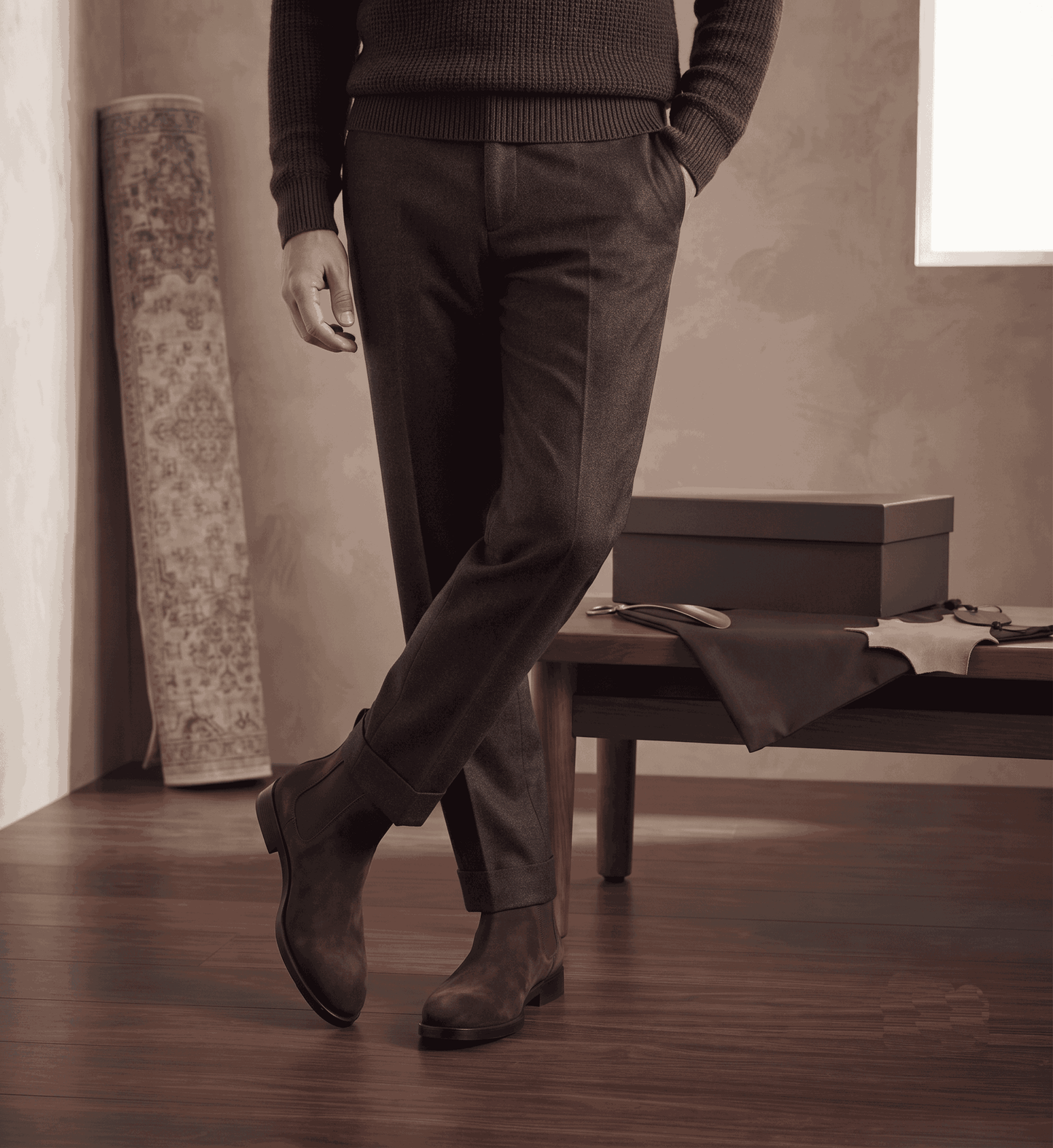 Premium Men's Suede Chelsea Boots | Casual Ankle Boots