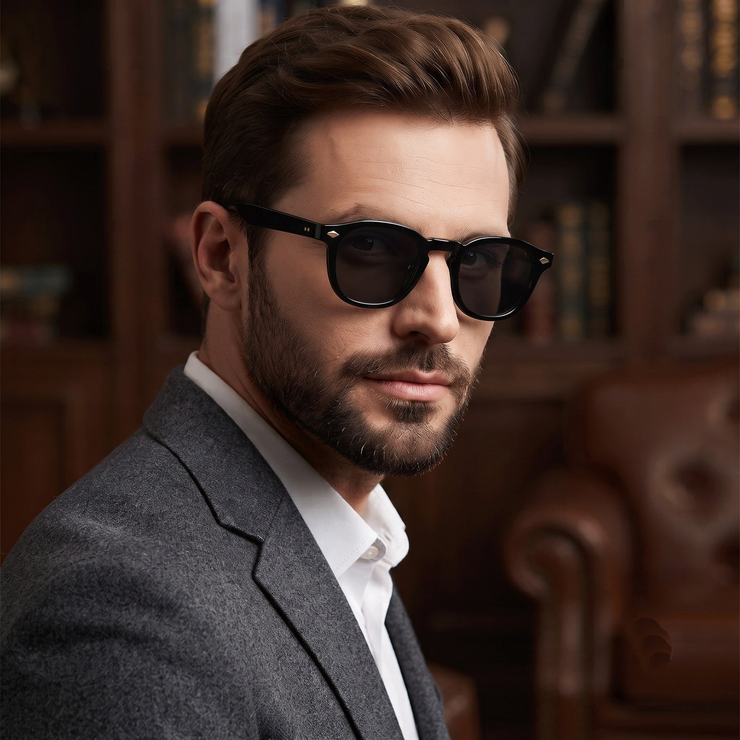 Classic Vintage Rivet Round Sunglasses for Men & Women | UV400 TAC Lenses