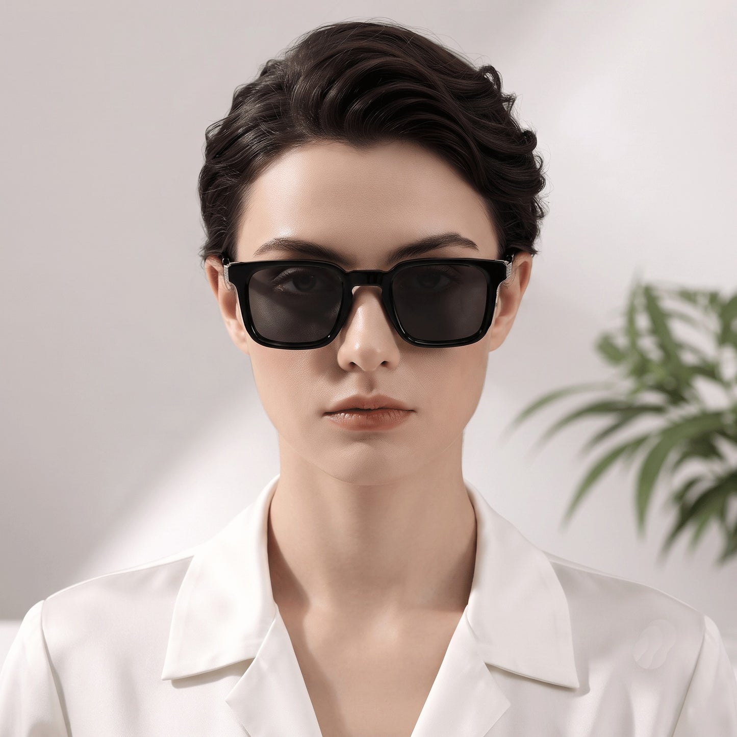 Metal Frame Square Sunglasses for Men and Women