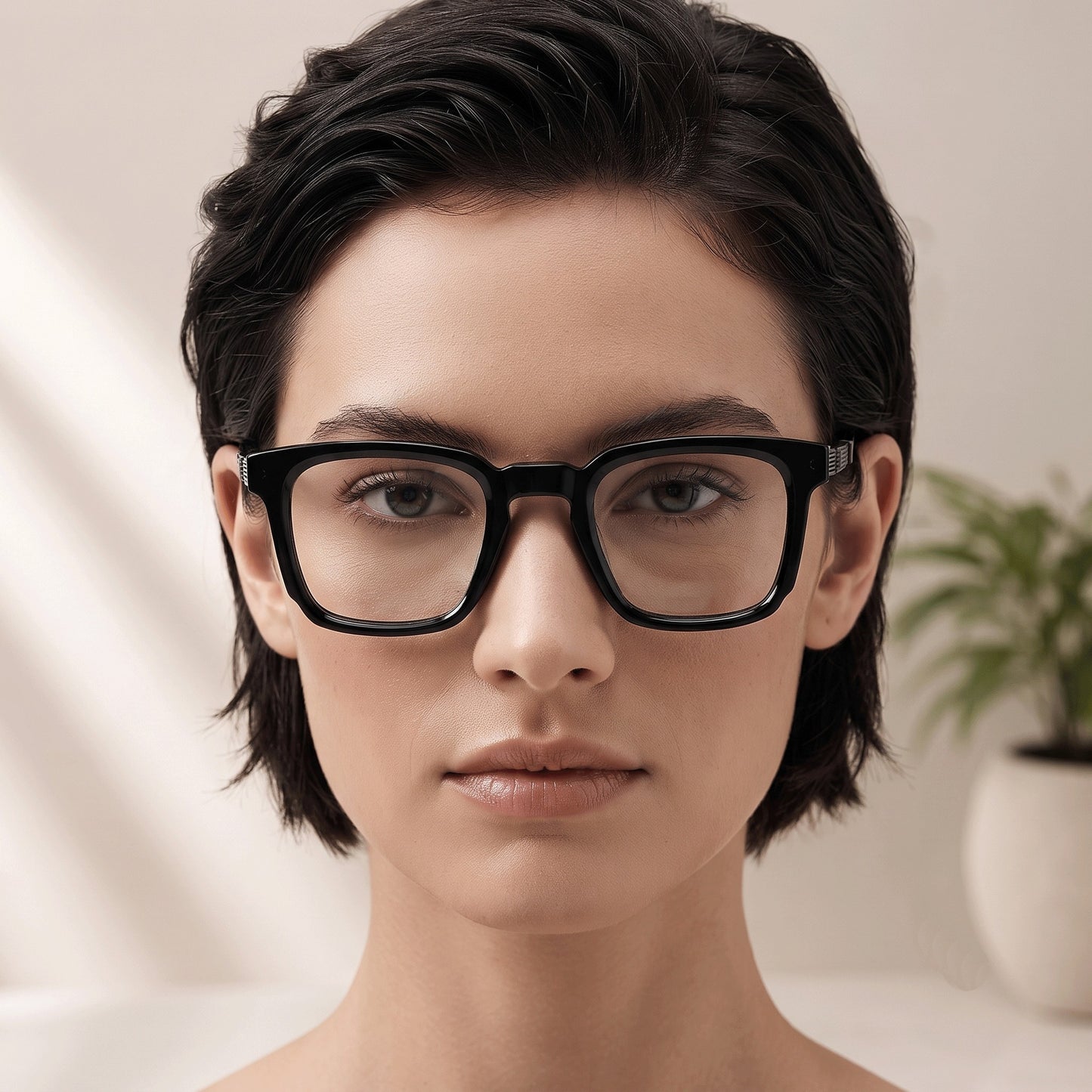 Metal Frame Square Sunglasses for Men and Women