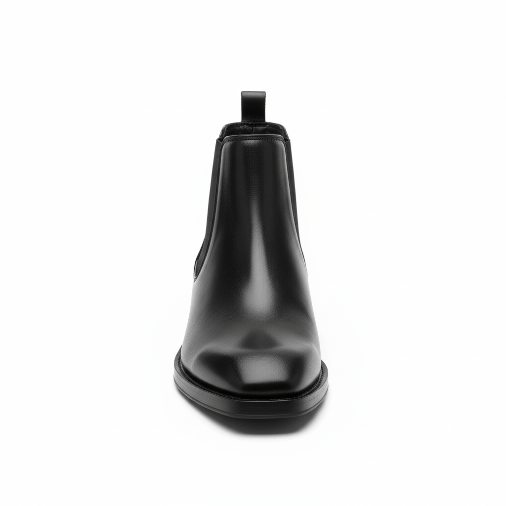 Classic Black & Brown Chelsea Boots with Cuban Heel – JonasParamount
