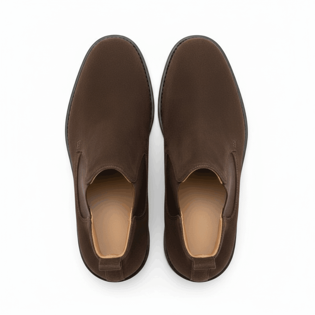 Premium Brown Suede Boots by JonasParamount – Handmade Leather Sole