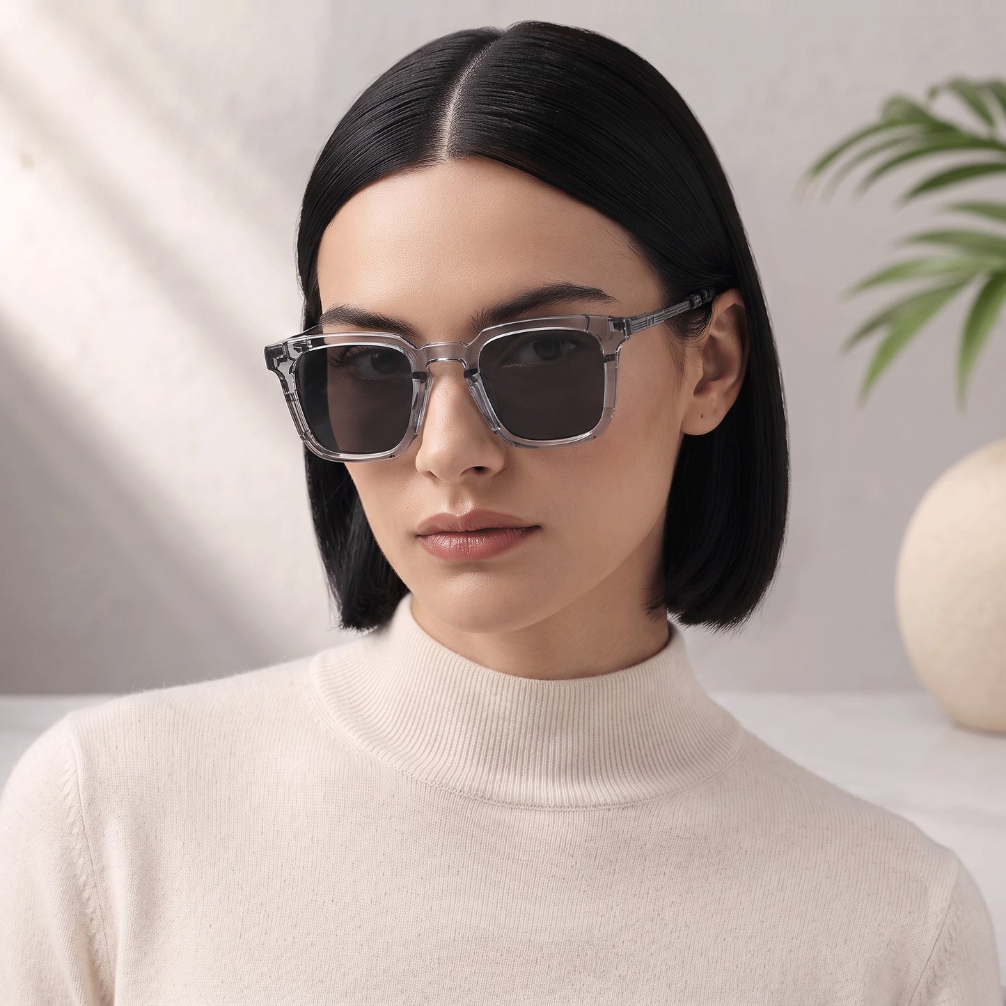 Metal Frame Square Sunglasses for Men and Women