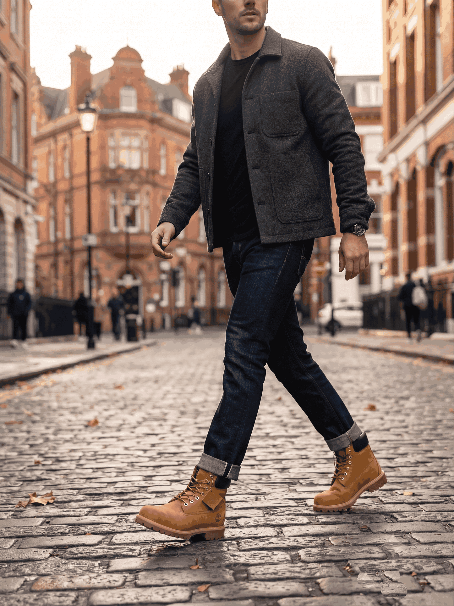 Premium Men's Leather Lace-Up Boots | Lightweight Casual & Outdoor Ankle Boots