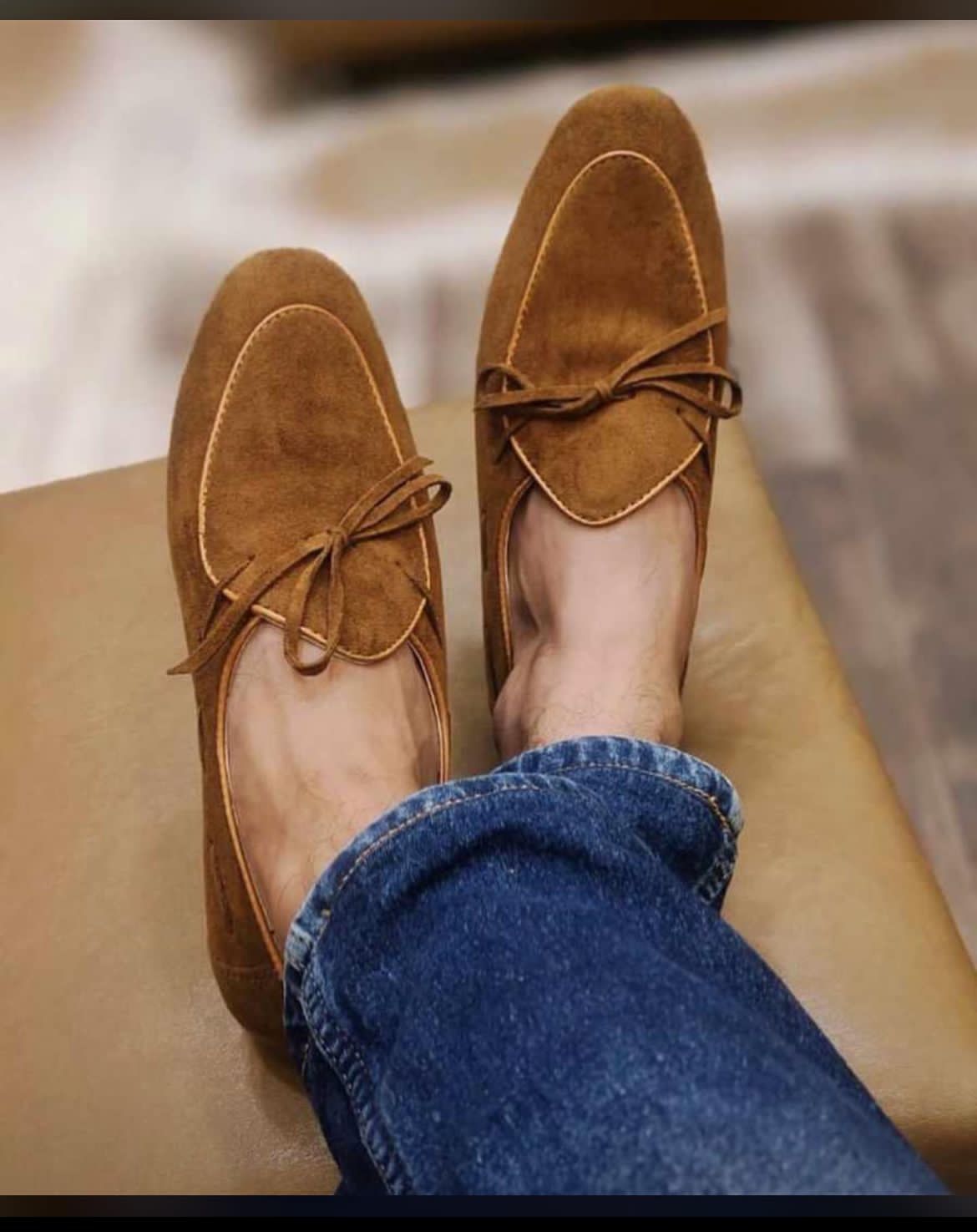 Men Suede Shoes Fashion Business And Party Wear Loafer-JonasParamount