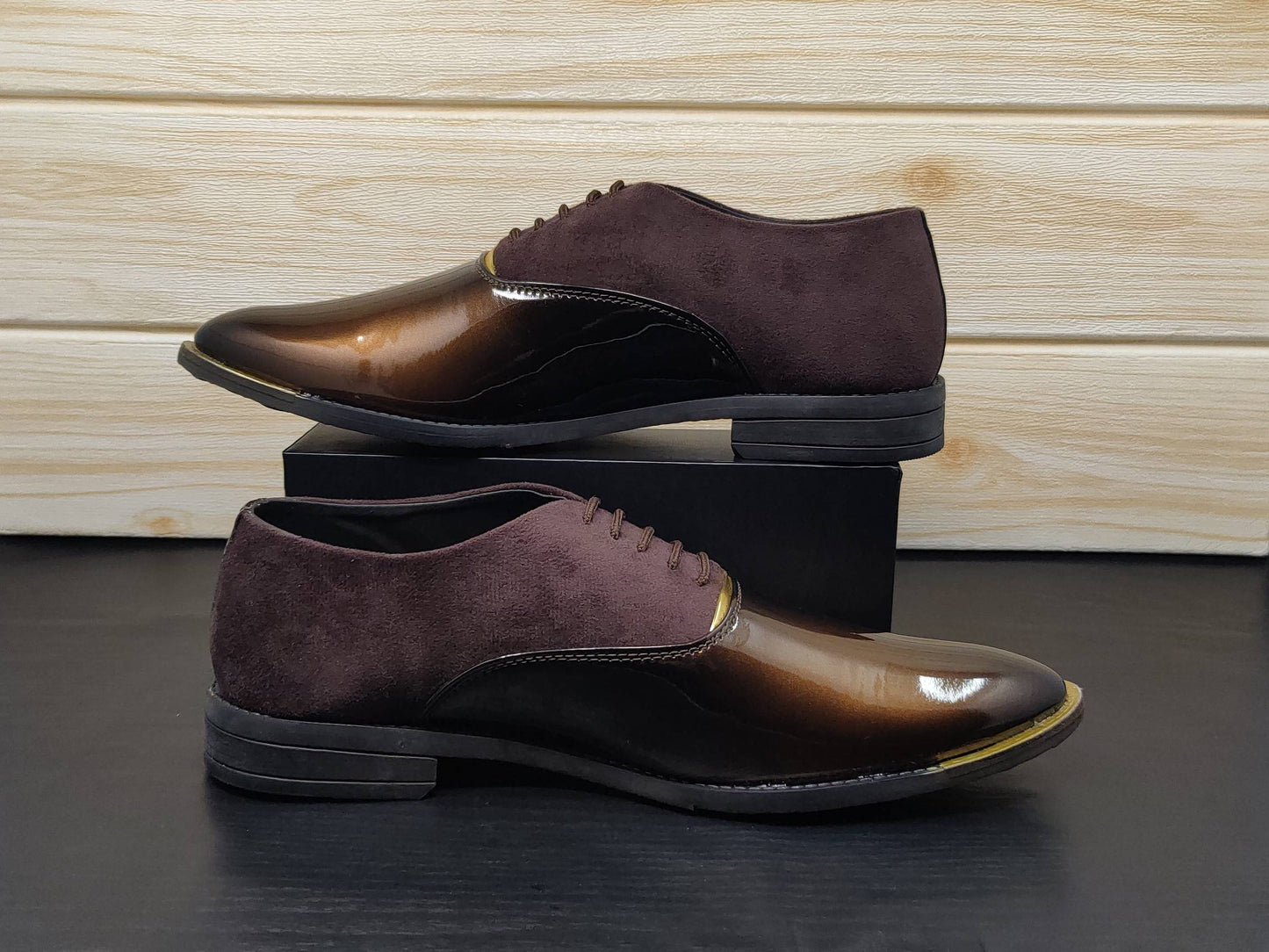 Men's Dark Brown Oxford Shoes for Wedding and Partywear-JonasParamount