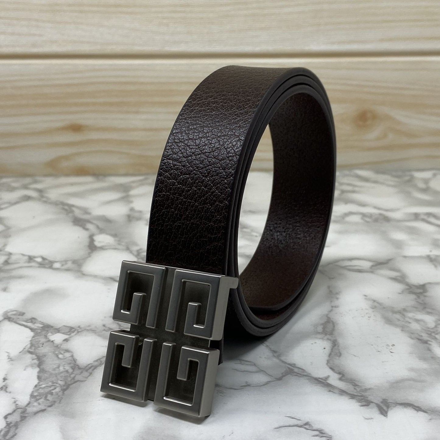 Square Section Leather Strap Belt-JonasParamount