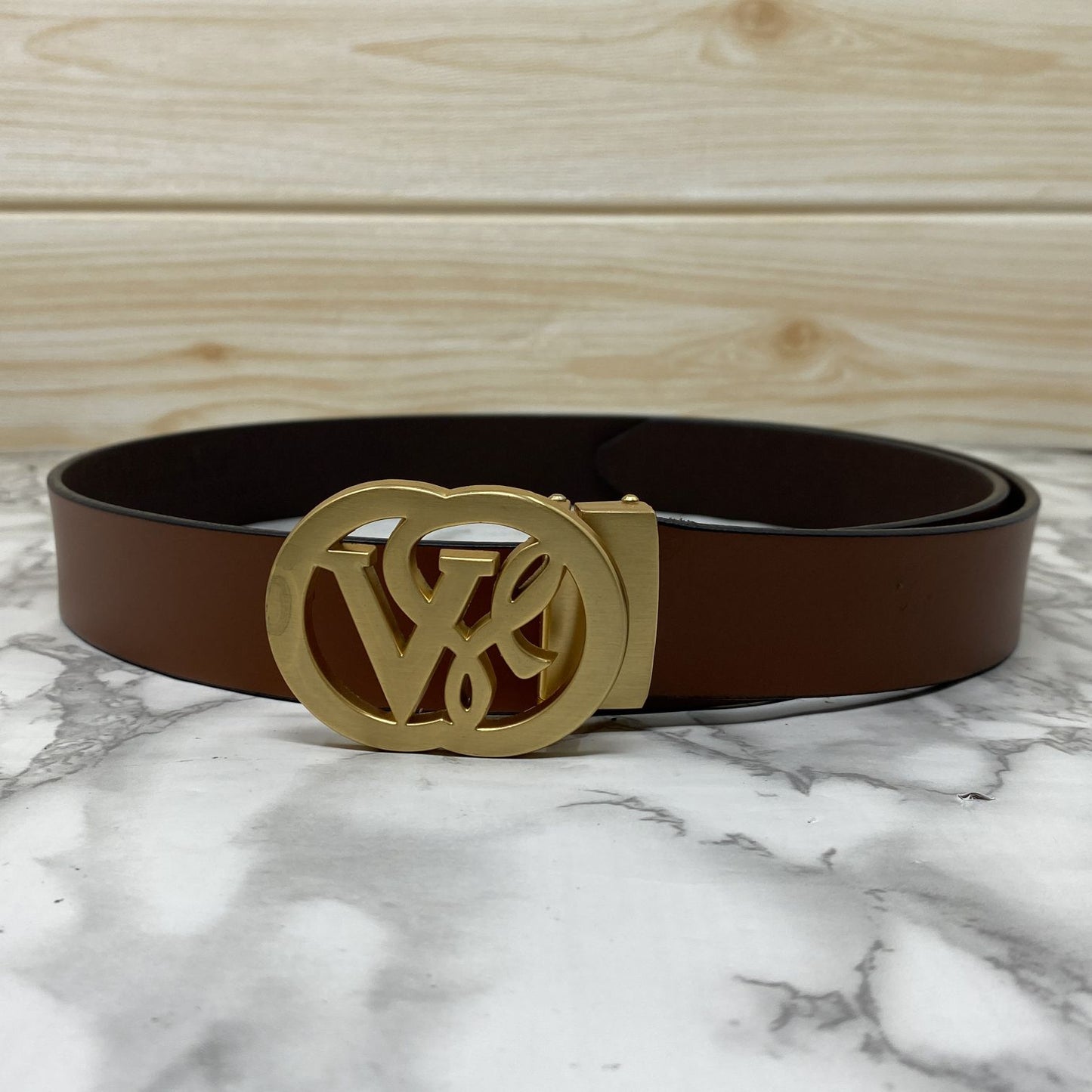 VSL Round Pin Buckle With Leather Strap-JonasParamount