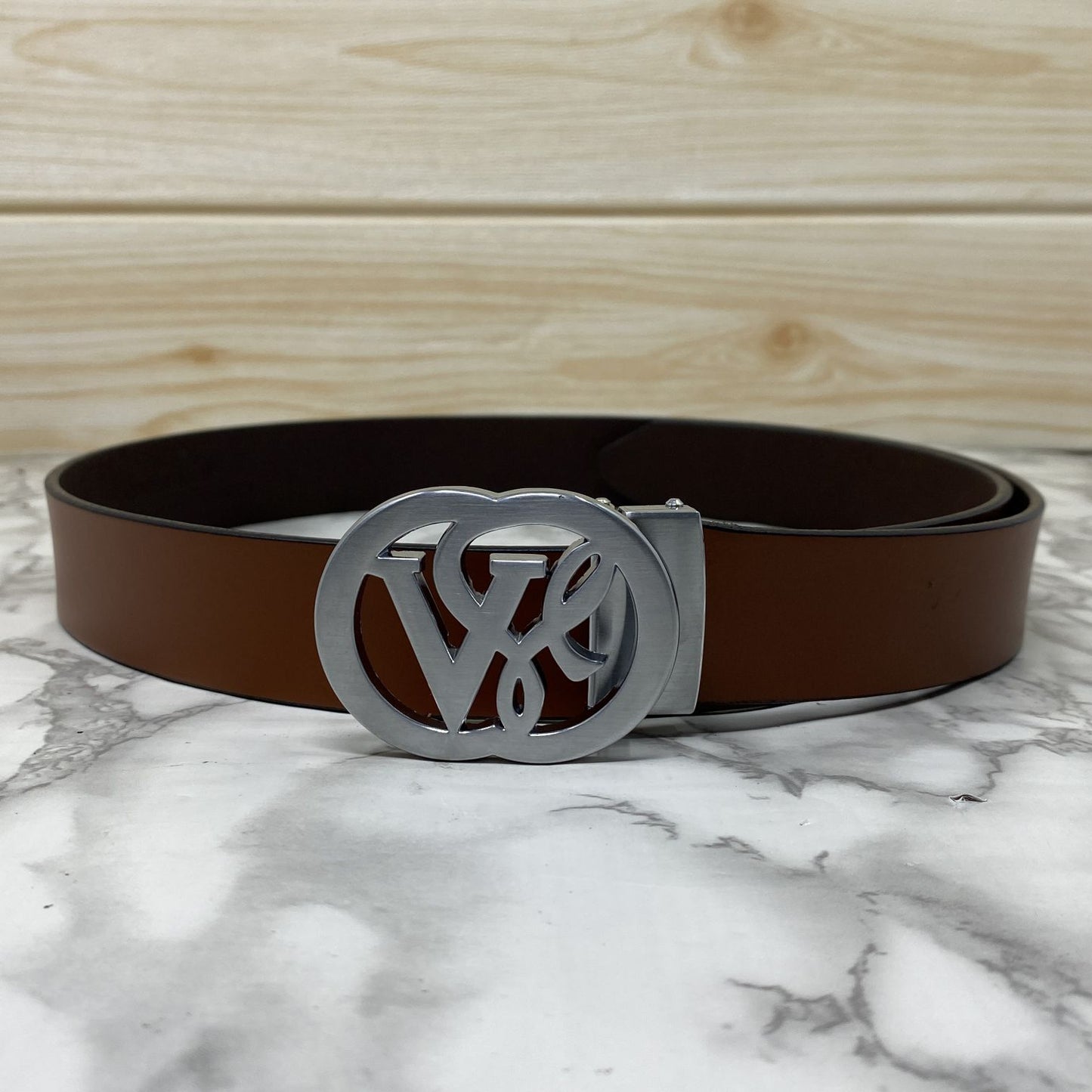 VSL Round Pin Buckle With Leather Strap-JonasParamount