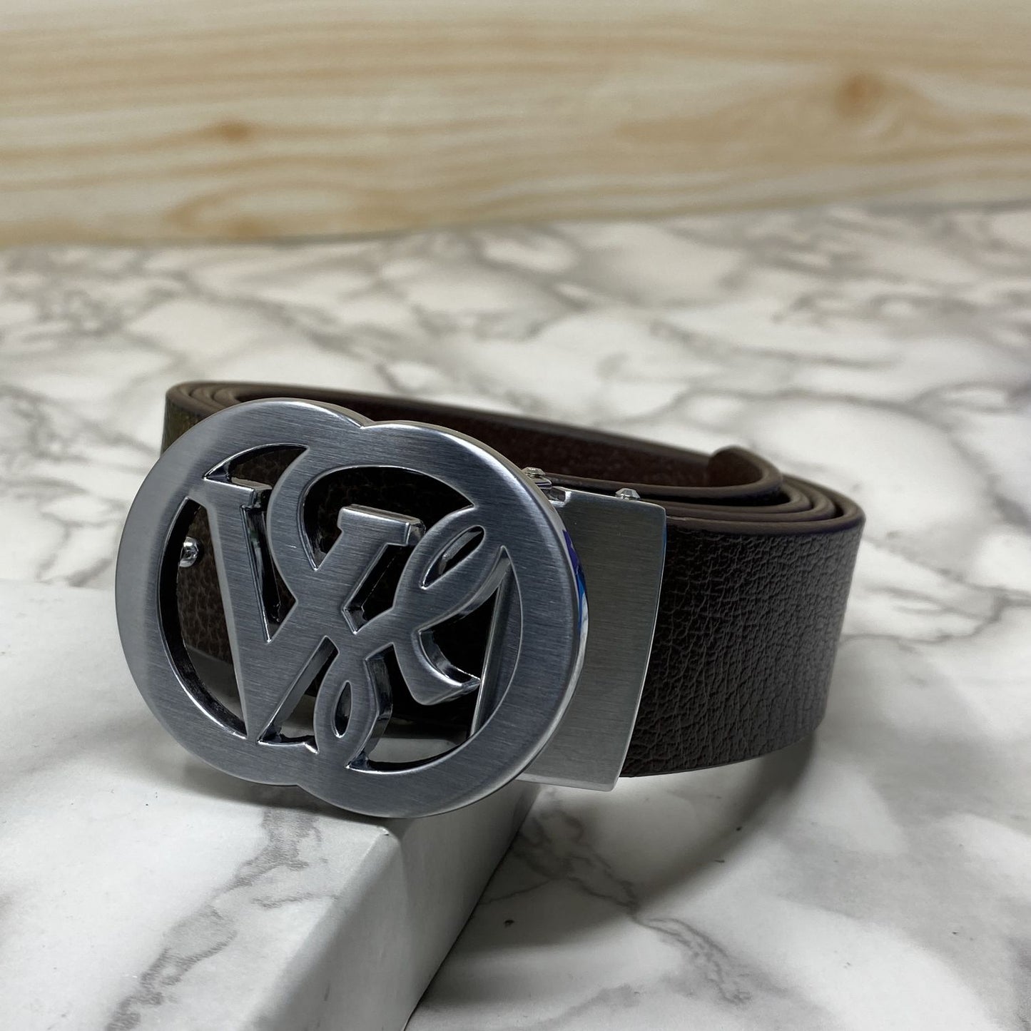 VSL Round Pin Buckle With Leather Strap-JonasParamount