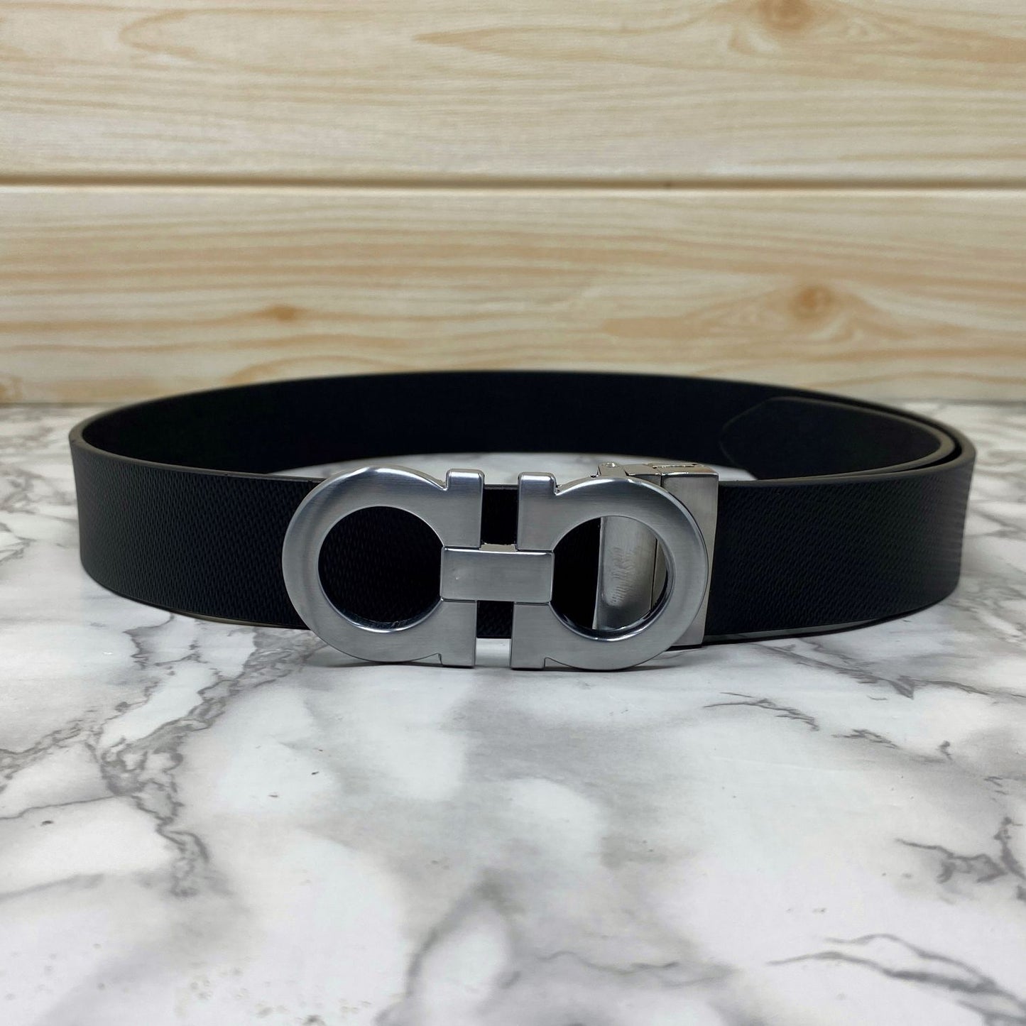 Classic 8 Pattern Formal Design Leather Strap Belt -JonasParamount