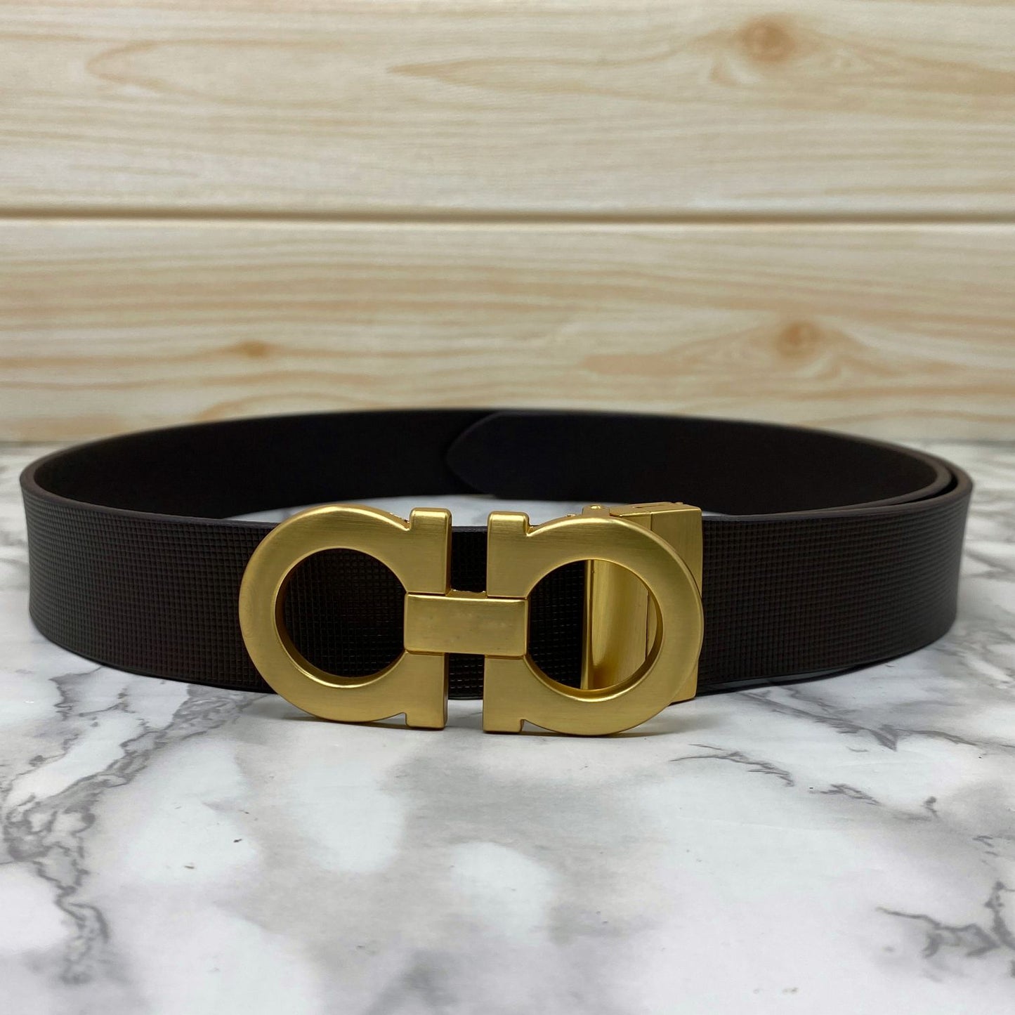 Classic 8 Pattern Formal Design Leather Strap Belt -JonasParamount