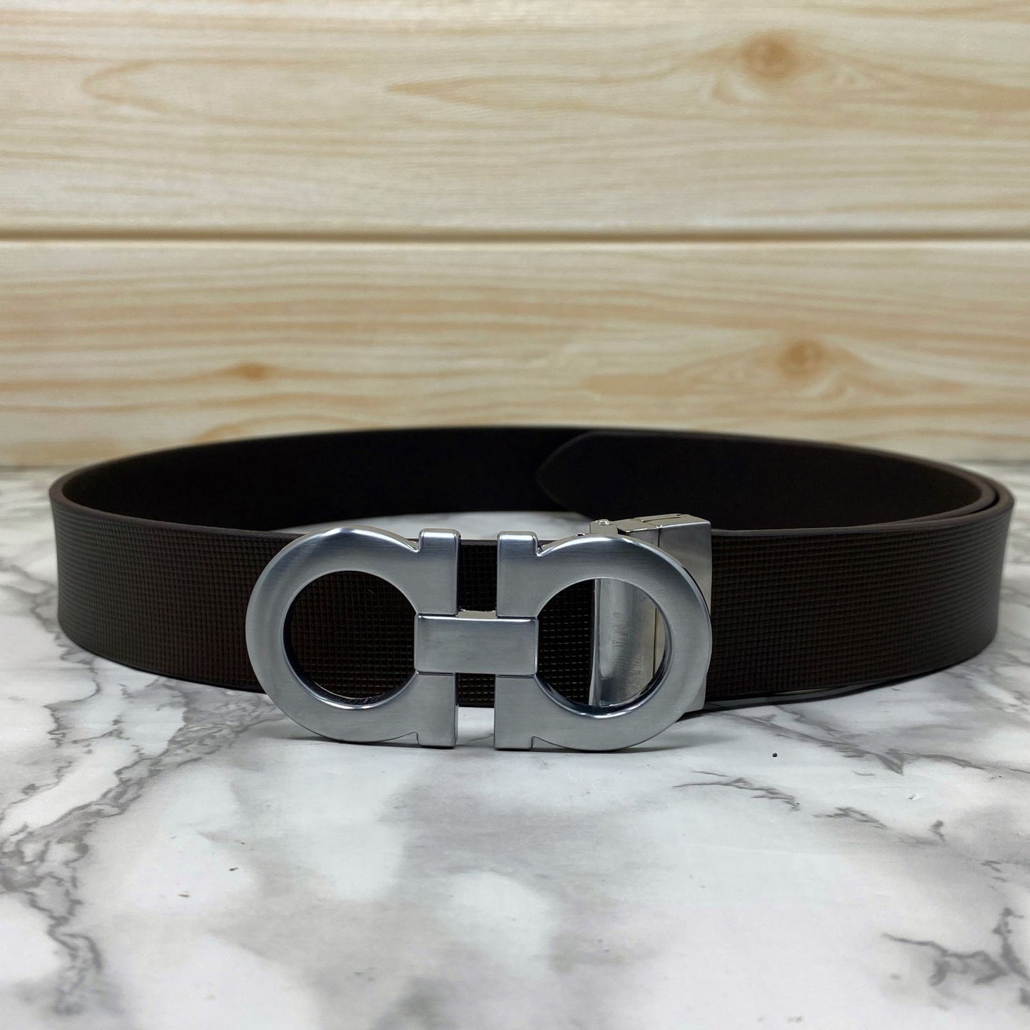 Classic 8 Pattern Formal Design Leather Strap Belt -JonasParamount