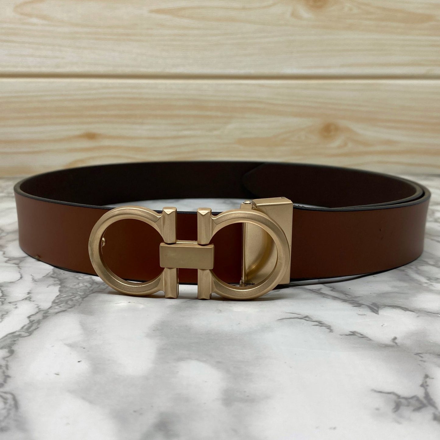 Classic 8 Pattern Formal Design Leather Strap Belt -JonasParamount