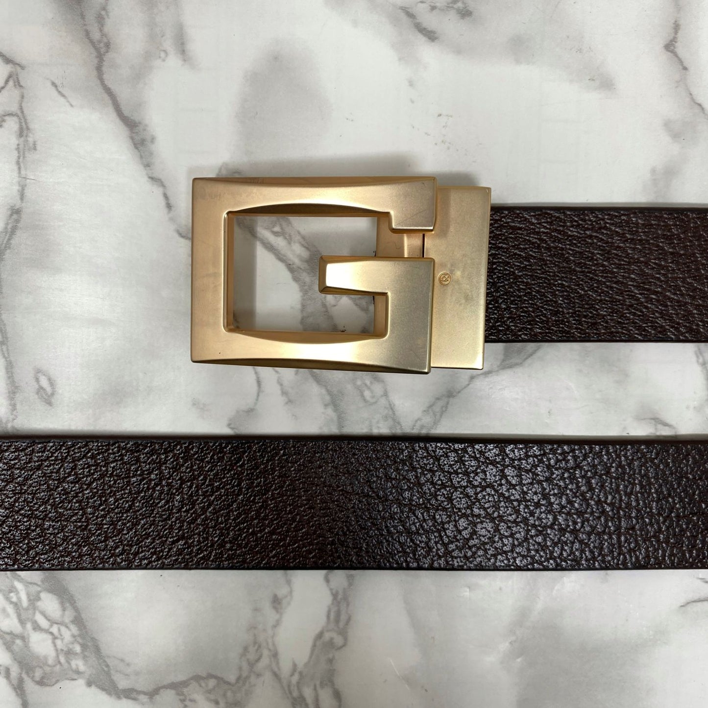 Square G-Section Leather Belt-JonasParamount