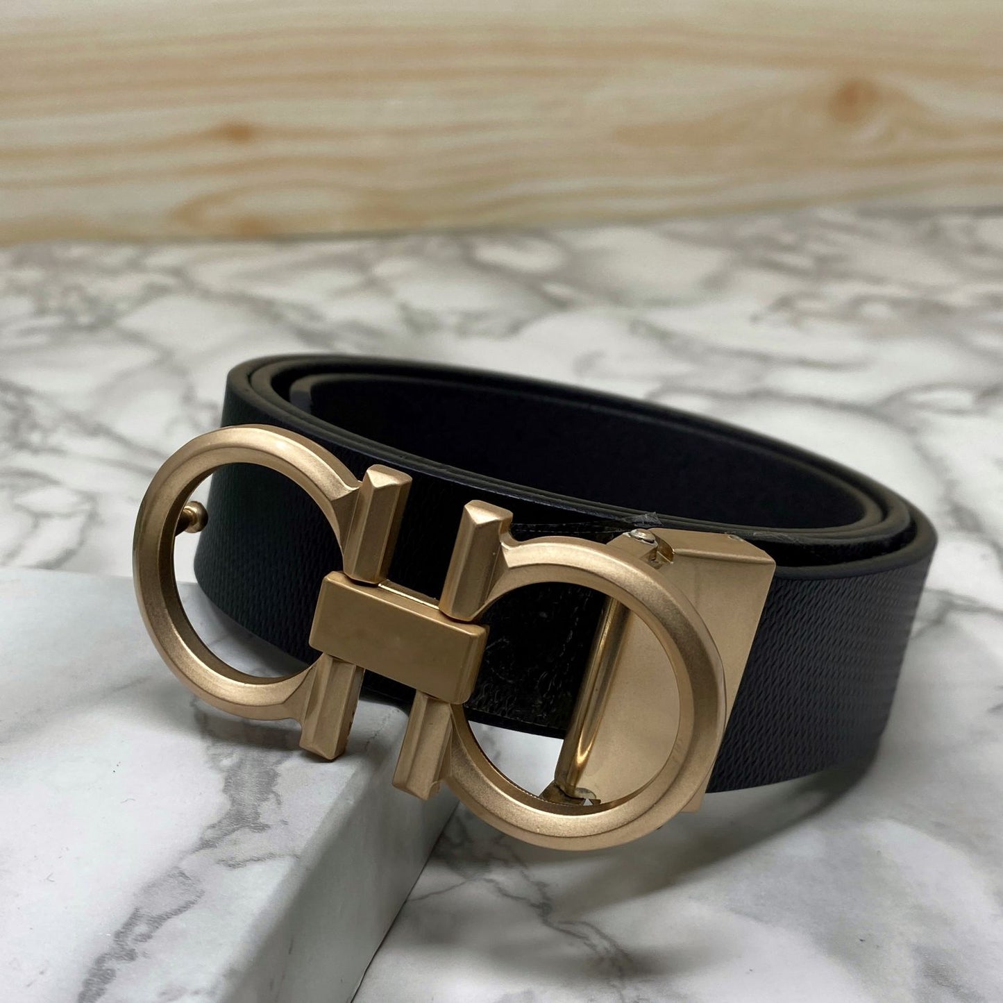 Classic 8 Pattern Formal Design Leather Strap Belt -JonasParamount