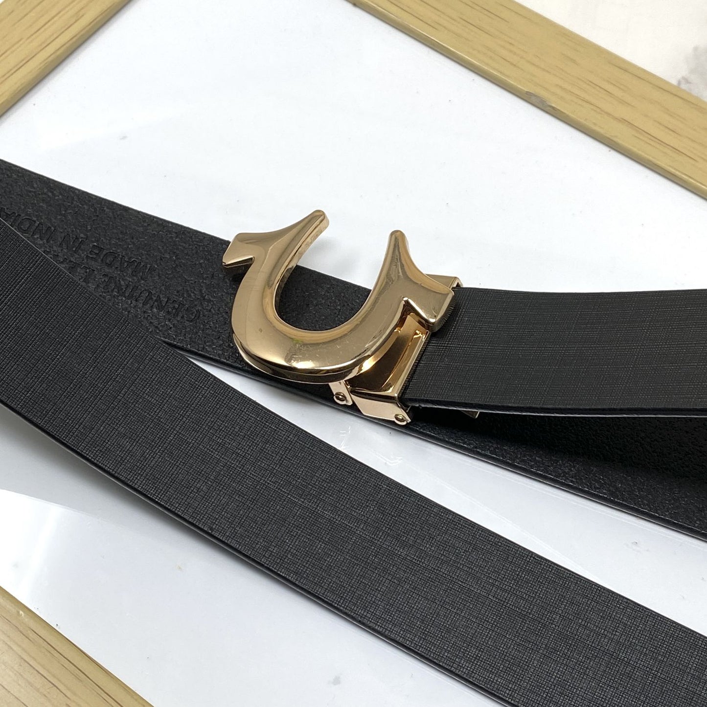 U-Pattern Formal and Casual Leather Strap belt-JonasParamount