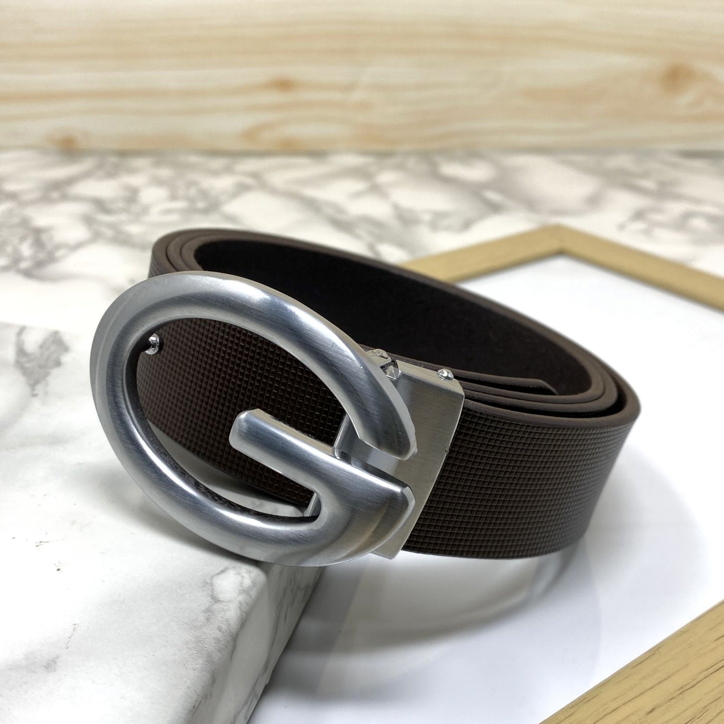 Simple G-Design Formal and Leather Strap Belt-JonasParamount