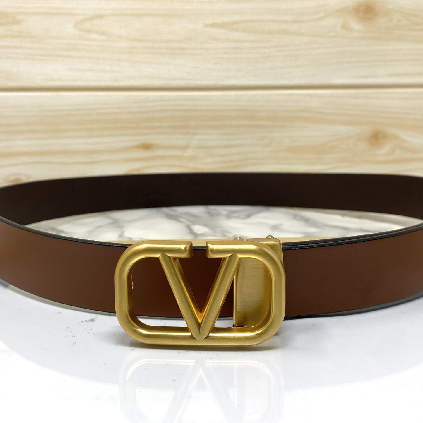 Casual V-Pattern Leather Strap Belt-JonasParamount