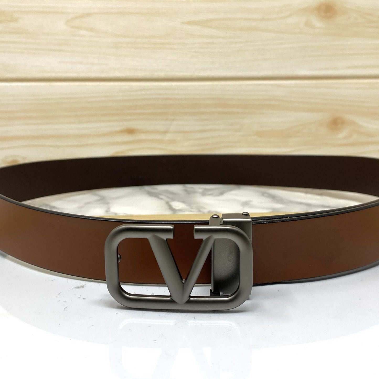Casual V-Pattern Leather Strap Belt-JonasParamount
