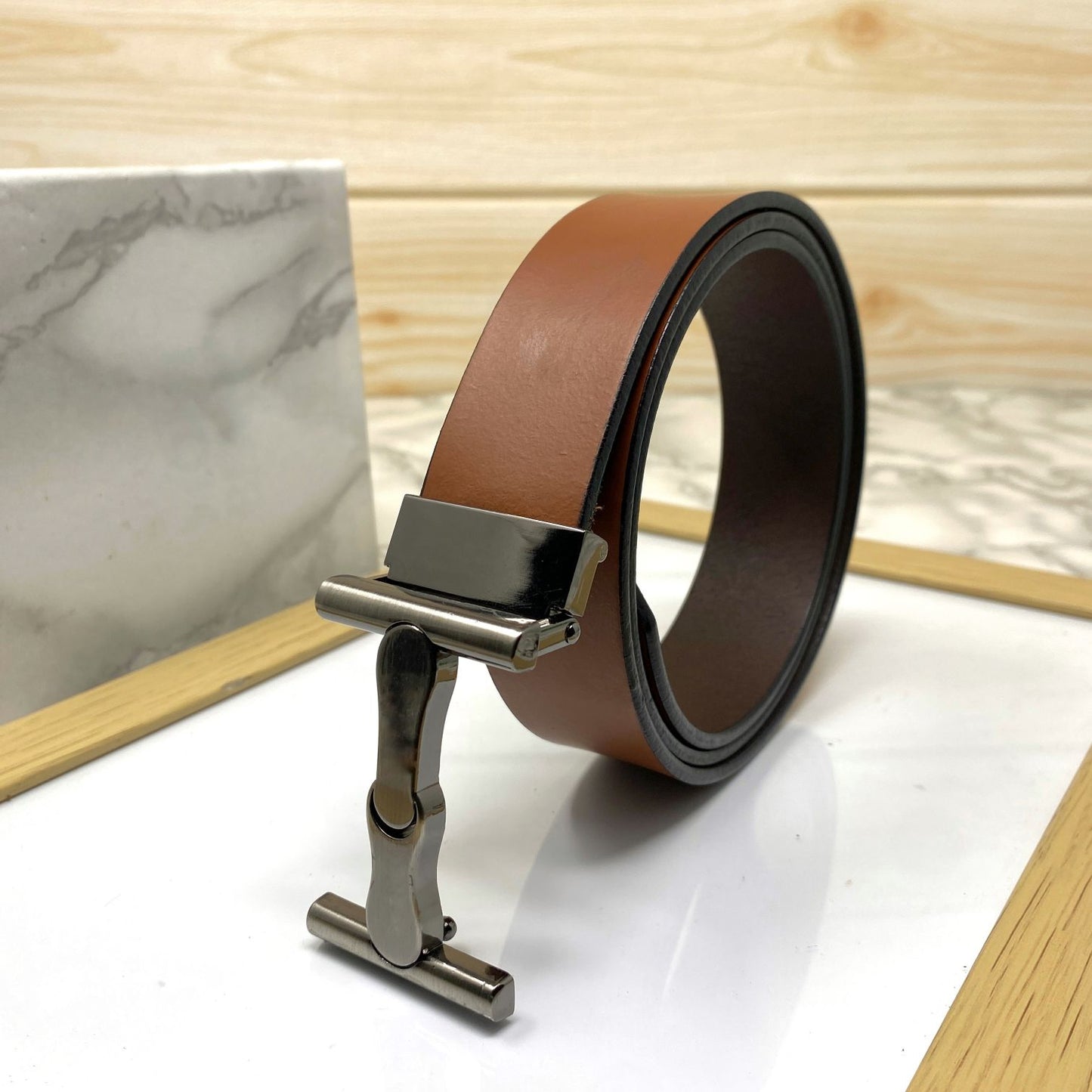Vintage Design Leather Strap Belt-JonasParamount