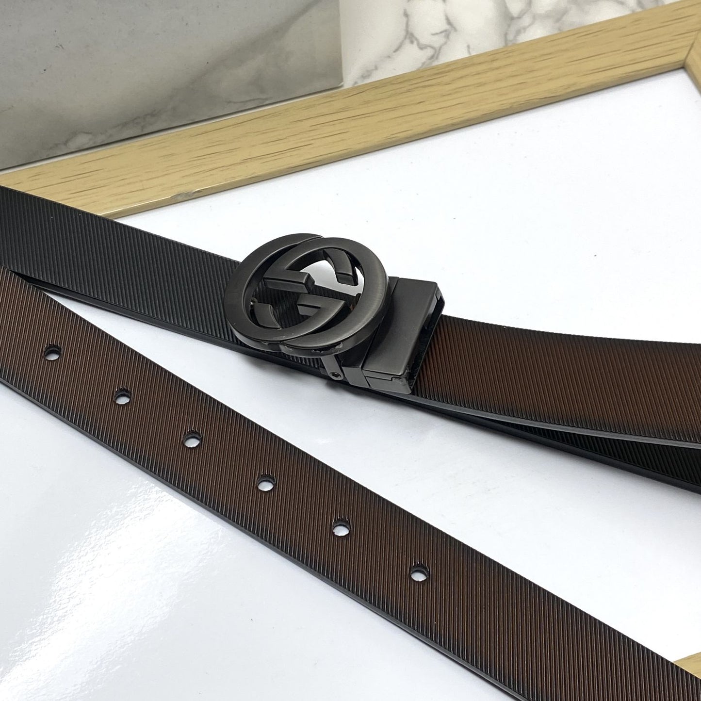 Classic Design Reversible Strap Belt For Men-JonasParamount