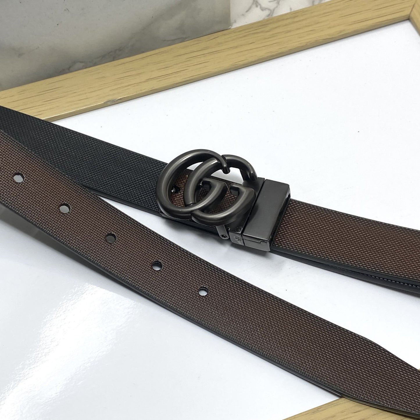 Classic Small GG Reversible Strap Belt -JonasParamount