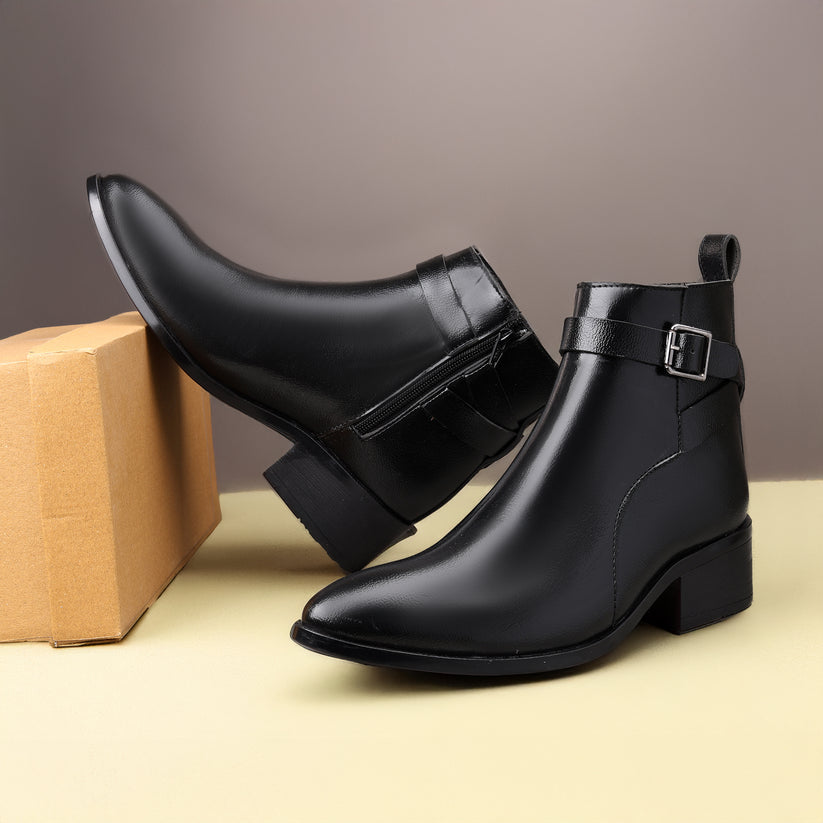JonasParamount Black Ankle Boots for Men