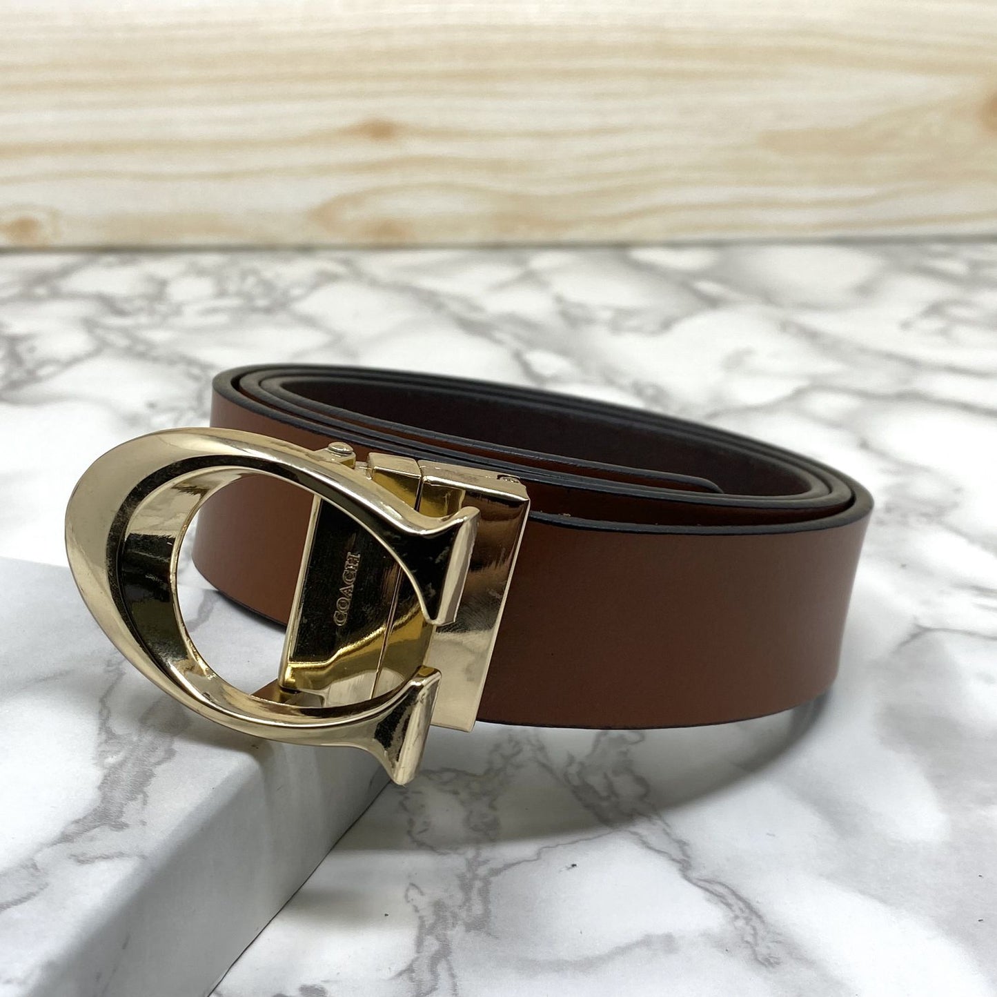Classy Curve C Design Casual  Genuine Leather Belt-Jonasparamount