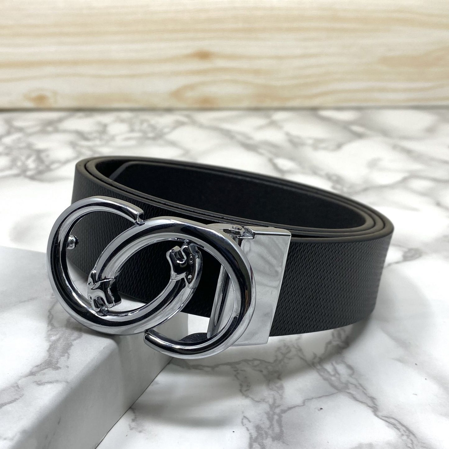 Classic Jaguar Design Leather Strap Belt-JonasParamount