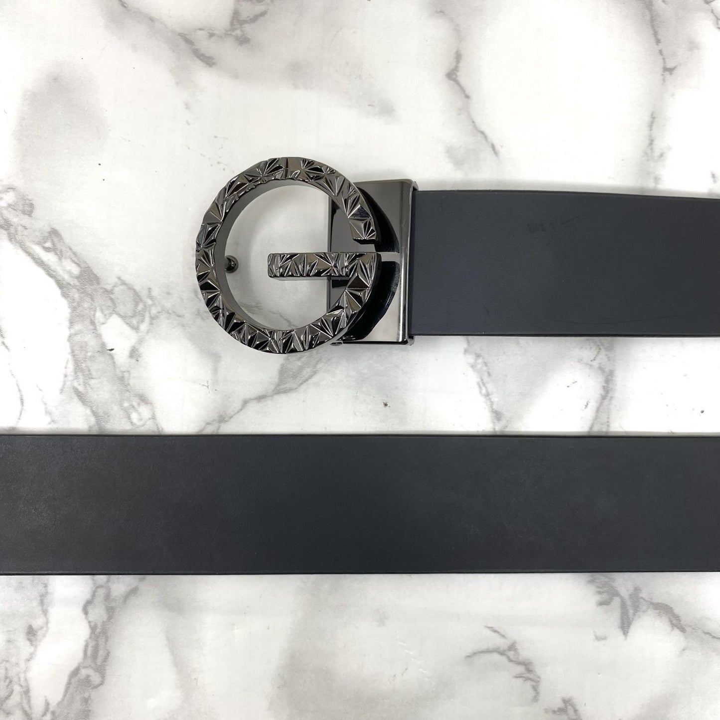 Premium Shiny G-letter Design Formal Leather Belt-JonasParamount