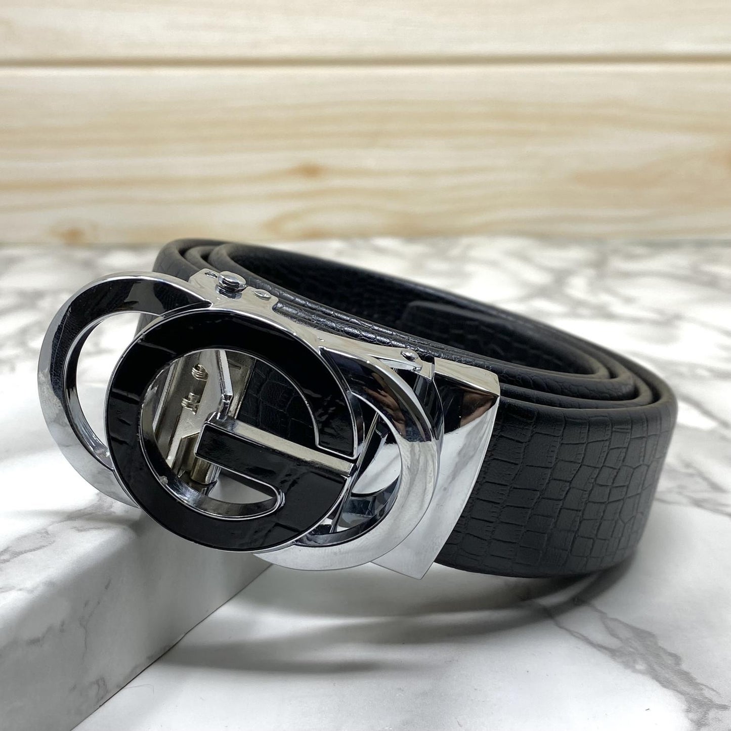 Tri G-Shape Casual Two Tone Adjustable Auto Belt For Men-JonasParamount