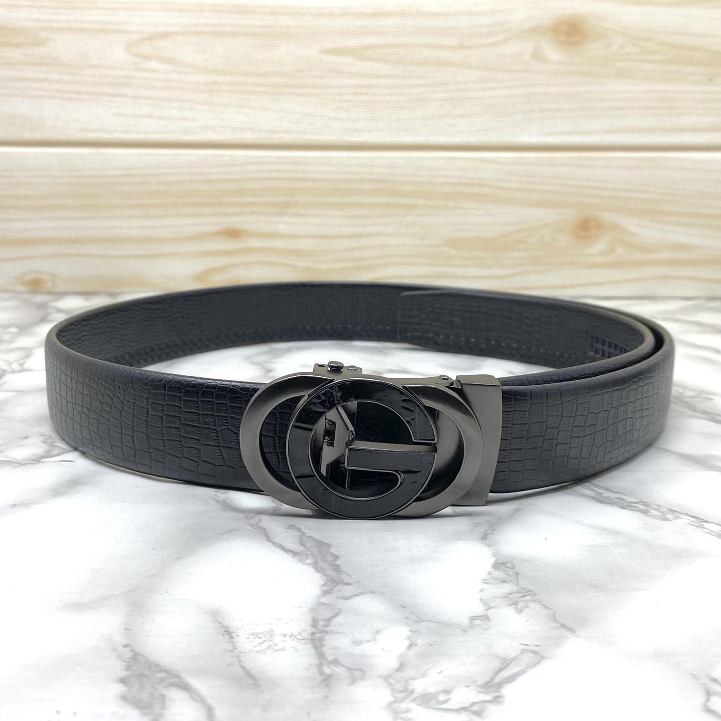 Tri G-Shape Casual Two Tone Adjustable Auto Belt For Men-JonasParamount