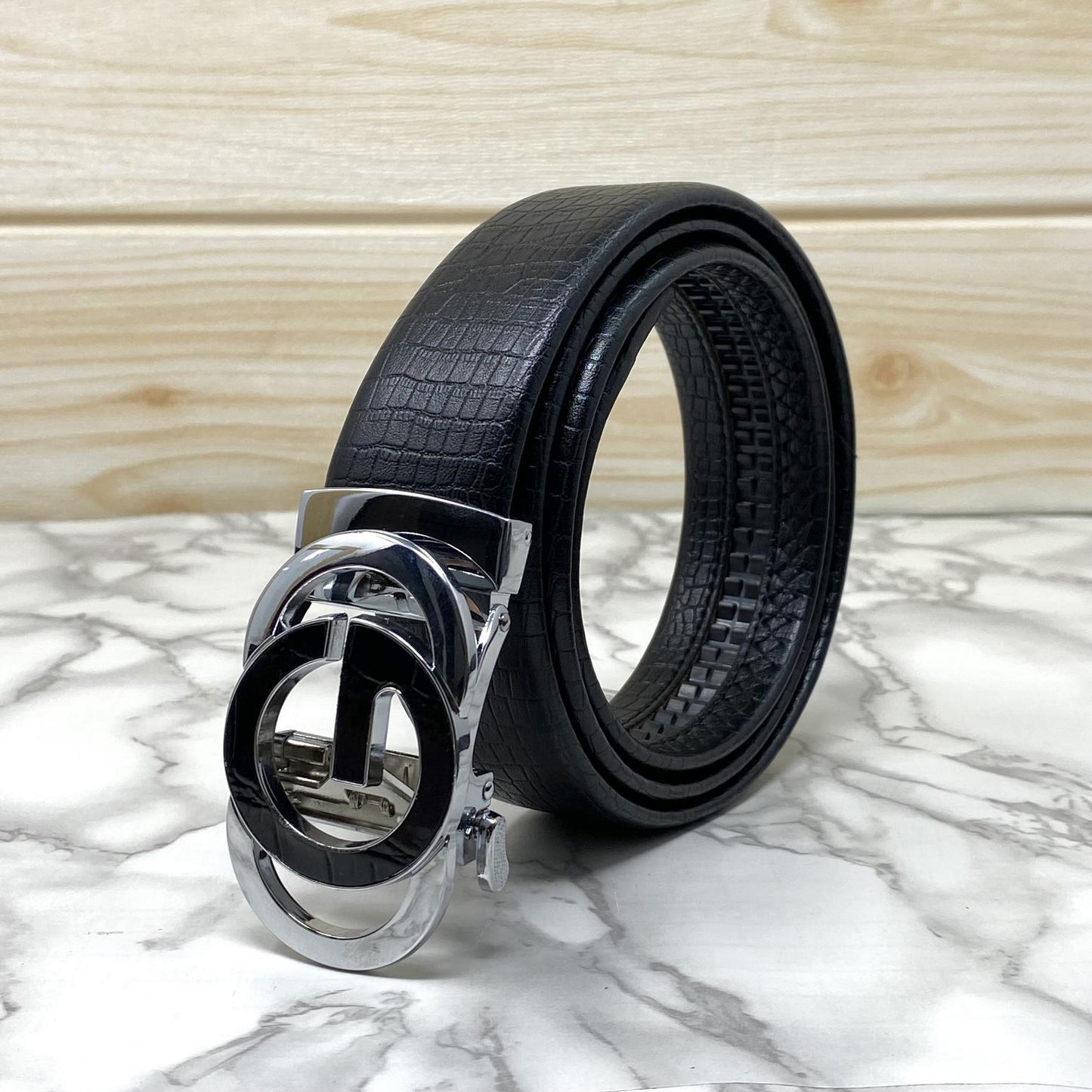 Tri G-Shape Casual Two Tone Adjustable Auto Belt For Men-JonasParamount