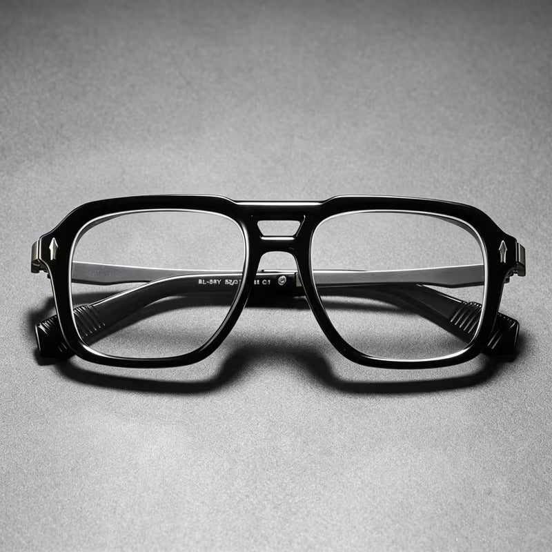 Vintage Double Bridge Fashion Glasses For Men and Women