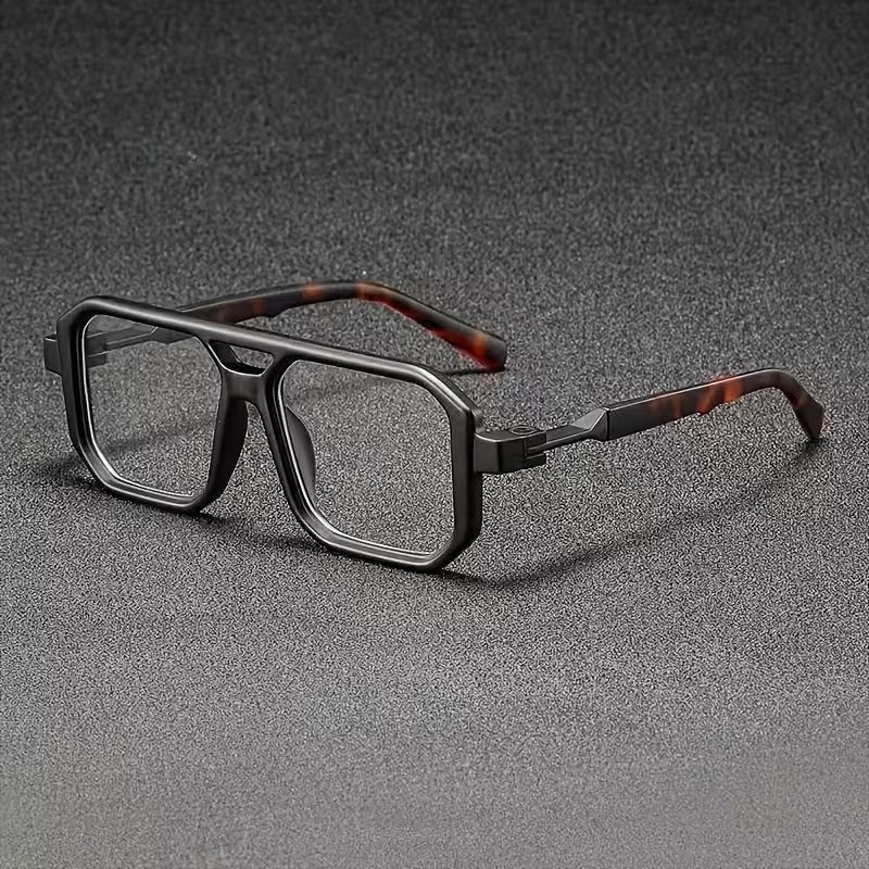 Premium Double Bridge Square Blue Light Blocking Glasses for Men & Women