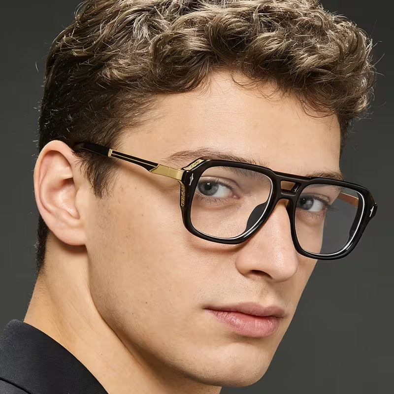 Vintage Double Bridge Fashion Glasses For Men and Women