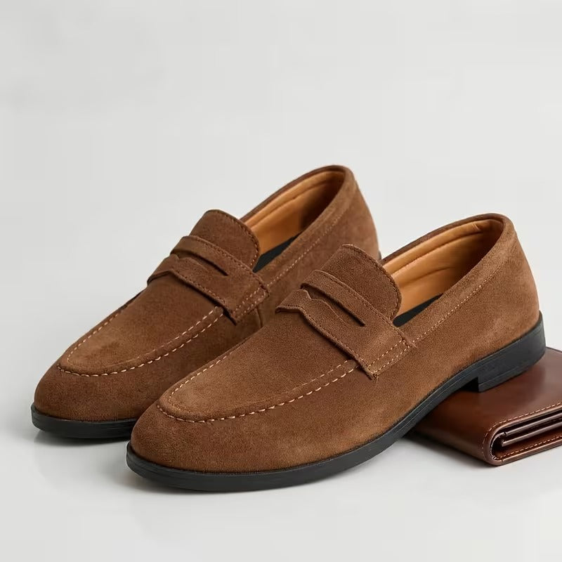 Men’s Genuine Leather Loafers | Premium Slip-On Shoes