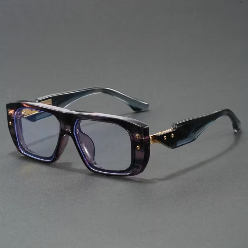 Luxury Blue Light Blocking Rectangle Glasses for Men & Women