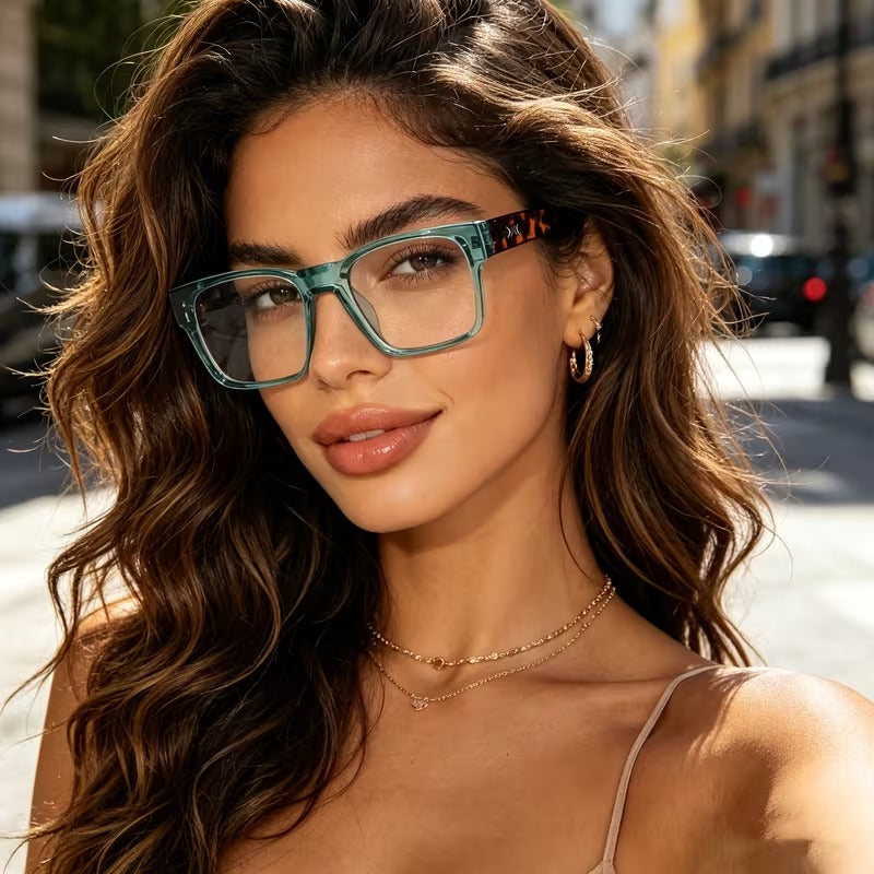 Square Clear Lens Glasses for Men and Women