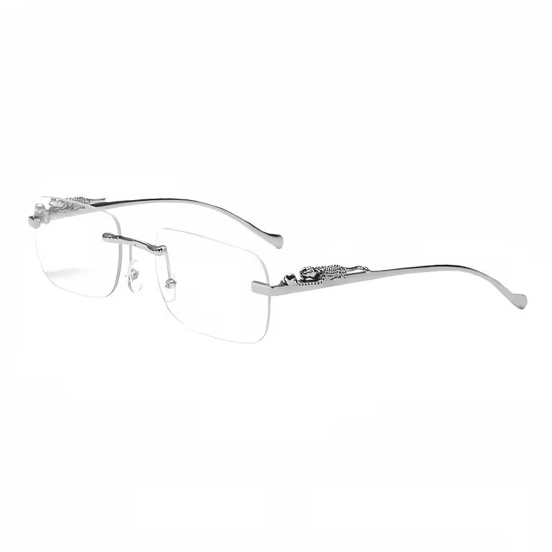 Cheetah Rimless Glasses for Men & Women | Fashion Eyewear