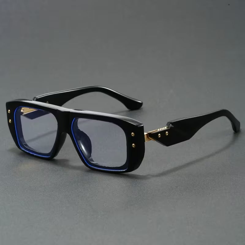 Luxury Blue Light Blocking Rectangle Glasses for Men & Women