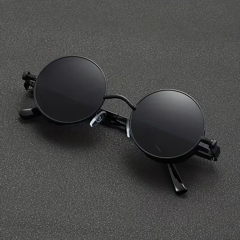 Vintage Round Steampunk Sunglasses for Men & Women