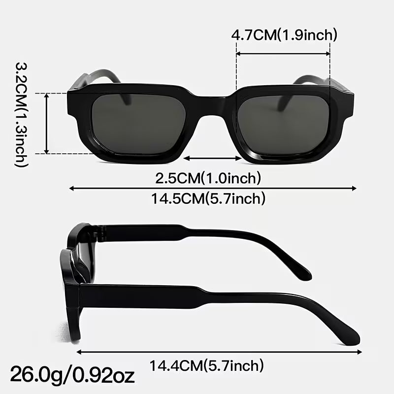Thick Frame UV400 Fashion Square Shades for Men & Women